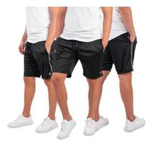 Kit 3 Short Bermuda Masculina Helanca Treino Academia