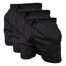 Kit 3 Short de Elastano Dry fit Bermuda de Praia Piscina e Academia