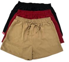 Kit 3 short elastico feminino duna plus Kit 3 short elastico feminino duna plus