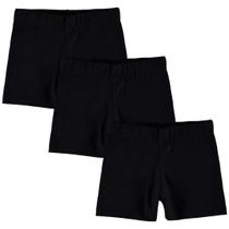 Kit 3 Short Infantil Feminino Cotton Liso Básico Curto Meninas Malwee Kids Original Kit 3 Short Infantil Feminino Cotton Liso Básico Curto Meninas Malwee Kids Original