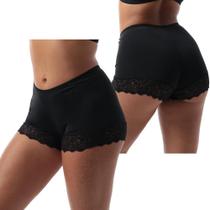 Kit 3 Short Íntimo Curto Anágua Segunda Pele Com Renda Feminina Usar Debaixo Do Vestido Sem Marcar Shortinho Kit 3 Short Íntimo Curto Anágua Segunda Pele Com Renda Feminina Usar Debaixo Do Vestido Sem Marcar Shortinho