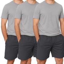 Kit 3 Short Masculino Bermuda Tamanho Grande Plus Size