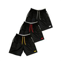 Kit 3 Short Masculino Praia Piscina Academia Passeio Tactel Reforçado