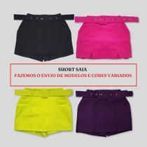 kit 3 Short Saia Feminino Plus Size Moda Feminina G GG