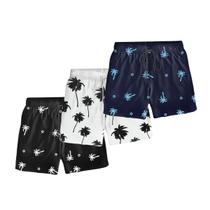 Kit 3 Short Tactel Bermuda Infantil Moda Praia Estampado