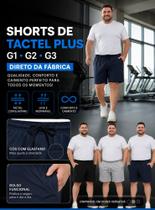 Kit 3 Short tactel plus size masc Kit 3 Short tactel plus size masc