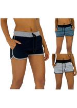 Kit 3 Shortinho Feminino MXD Conceito Casual Fitness Cores Diversas
