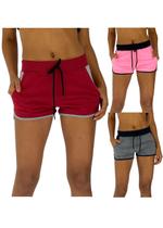 Kit 3 Shortinho Feminino MXD Conceito Casual Fitness Cores Diversas