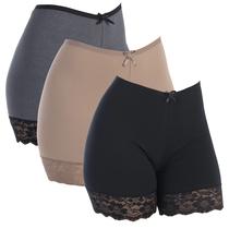 Kit 3 shorts anagua algodão penteado