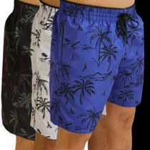 KIT 3 Shorts Bermuda COQUEIRO 1 Tactel Praia Masculina 1084 KIT 3 Shorts Bermuda COQUEIRO 1 Tactel Praia Masculina 1084