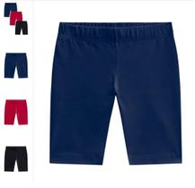 Kit 3 Shorts Bermuda Cotton Infantil Menina Brandili lycra