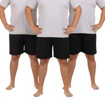 Kit 3 Shorts Bermuda Elastano Plus Size Masculina Academia Corrida Tamanho Grande Esportivo Kit 3 Shorts Bermuda Elastano Plus Size Masculina Academia Corrida Tamanho Grande Esportivo