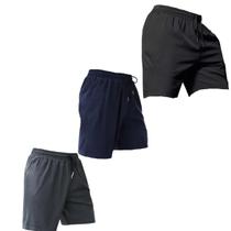 Kit 3 Shorts Bermuda Tactel Masculina Linha Premium Corrida Treino Dia a Dia Confortável Flexível