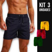 Kit 3 Shorts Bermudas Academia Treino Corrida Masculina TRAINING 182 - IRON