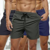 Kit 3 Shorts Bermudas Academia Treino Corrido Masculina TACTEL ELASTANO 714 Kit 3 Shorts Bermudas Academia Treino Corrido Masculina TACTEL ELASTANO 714