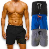 Kit 3 Shorts Bermudas Masculina Academia Corrida Treino TACTEL GROSSO ELITE 503