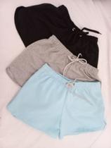 Kit 3 shorts feminino