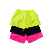 Kit 3 Shorts Feminino Infantil Juvenil