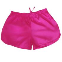 Kit 3 Shorts Feminino Tactel Plus Size Liso Praia Piscina e Verão