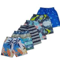 Kit 3 Shorts Infantil de Menino Bermuda Verão 1 a 10 Anos