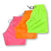 Kit 3 shorts masculino academia elástico na cintura moda verão
