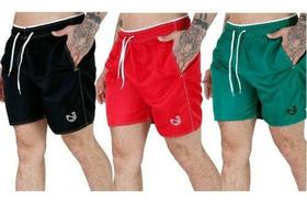 Kit 3 Shorts Masculino Liso Praia Mauricinho Neymar Verão - Daze Modas