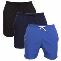 Kit 3 Shorts Masculino Praia Tactel Academia Treino Verão Corrida Bermuda