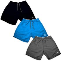 Kit 3 Shorts Masculino Verão Corrida Básico Moda Praia
