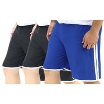 Kit 3 Shorts Plus Size Masculino Esporte Sport Futebol - Zafina
