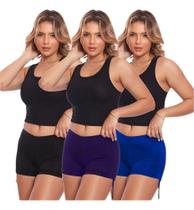 Kit 3 Shorts Sunkini Regulagem Empina Bumbum Calcinha Bionda Kit 3 Shorts Sunkini Regulagem Empina Bumbum Calcinha Bionda