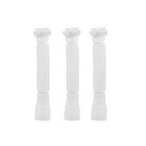 Kit 3 Sifão Pia Banheiro Cozinha Flexível Universal Sanfonado Corrugado Esgoto Branco Iguatemi Sink Kit 3 Sifão Pia Banheiro Cozinha Flexível Universal Sanfonado Corrugado Esgoto Branco Iguatemi Sink