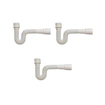 Kit 3 Sifão Tigre 0,66cm Universal Branco