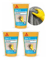Kit 3 Sika Aditivo Pega Veda Infiltrações Ultra Rapido 1 Litro Kit 3 Sika Aditivo Pega Veda Infiltrações Ultra Rapido 1 Litro