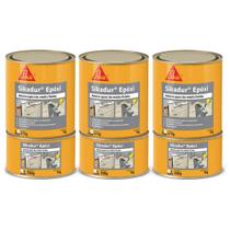 Kit 3 Sikadur Epóxi Adesivo Estrutural À Base De Resina 1 Kg