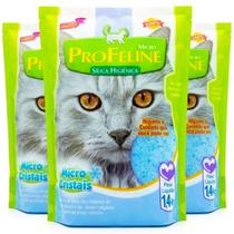 Kit 3 Silica Gato Areia Higienica 4,2kg Cristal Micro Oferta
