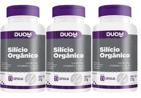 Kit 3 Silício Orgânico 60 Cápsulas - Duom Kit 3 Silício Orgânico 60 Cápsulas - Duom