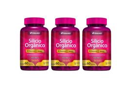 Kit 3 SILICIO ORGANICO + VITAMINAS 100MG 60 CAPS - HERBAMED