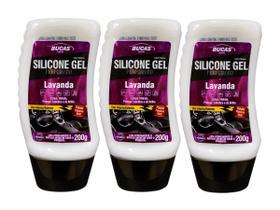 Kit 3 Silicone Gel Painel Bucas Perfumado Lavanda 200g - LIMPA HIDRATA PROTEGE LUBRIFICA Kit 3 Silicone Gel Painel Bucas Perfumado Lavanda 200g - LIMPA HIDRATA PROTEGE LUBRIFICA