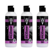 Kit 3 Silicone Gel Perfumado Lava Autos V8 230g