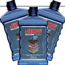 Kit 3 Silicone Liquido para carro 250ml limpa proteje e dá brilho uso automotivo JIMO