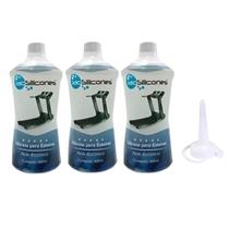Kit 3 Silicone Lubrificante Liquido Puro Para Esteiras 300ml Jac