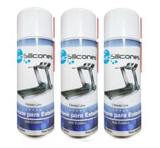 Kit 3 Silicone Lubrificante P/ Esteira Ergométrica Jac 480ml Kit 3 Silicone Lubrificante P/ Esteira Ergométrica Jac 480ml