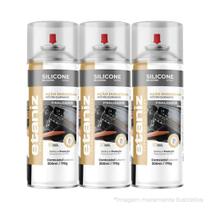 Kit 3 Silicone Spray Painéis De Veículos Canaleta De Vidros