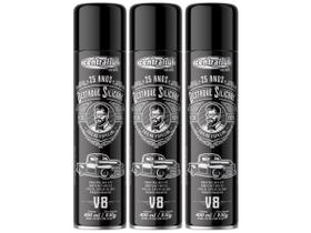 Kit 3 Silicone Spray Painel Perfumado V8 Centralsul 400ml Brilho Seco
