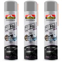 Kit 3 Silicones Aerossol Multiuso Perfumado Lavanda Proauto 321ml