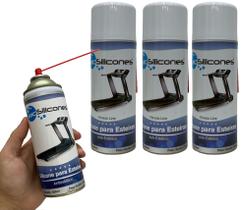 Kit 3 Silicones Lubrificante Esteira Bicicleta Elétrica e Uso Geral JAC 480ml
