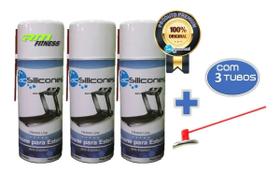 Kit 3 Silicones Lubrificante JAC 480ml Próprio P/ Esteira Kit 3 Silicones Lubrificante JAC 480ml Próprio P/ Esteira