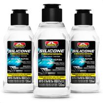 Kit 3 Silicones Tradicional Secagem Rápida Proauto 130ml Kit 3 Silicones Tradicional Secagem Rápida Proauto 130ml