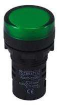 Kit 3 Sinaleiro Led 22mm 127/220vca Verde Vermelho Sibratec