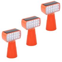 Kit 3 Sinalizadores Solares SU-CONE3 Leds Vermelhos e Azuis 1000m AB Mídia Kit 3 Sinalizadores Solares SU-CONE3 Leds Vermelhos e Azuis 1000m AB Mídia